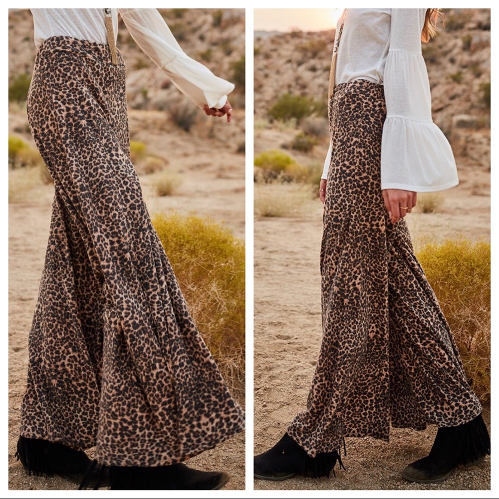 Fabulous Gypsy chic Animal print flounce pants - Picture 2 of 5